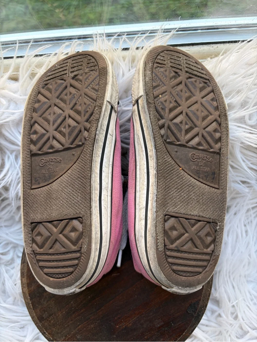 Kids Pink Converse Canvas Sneakers - Casual Lace-Up Shoes